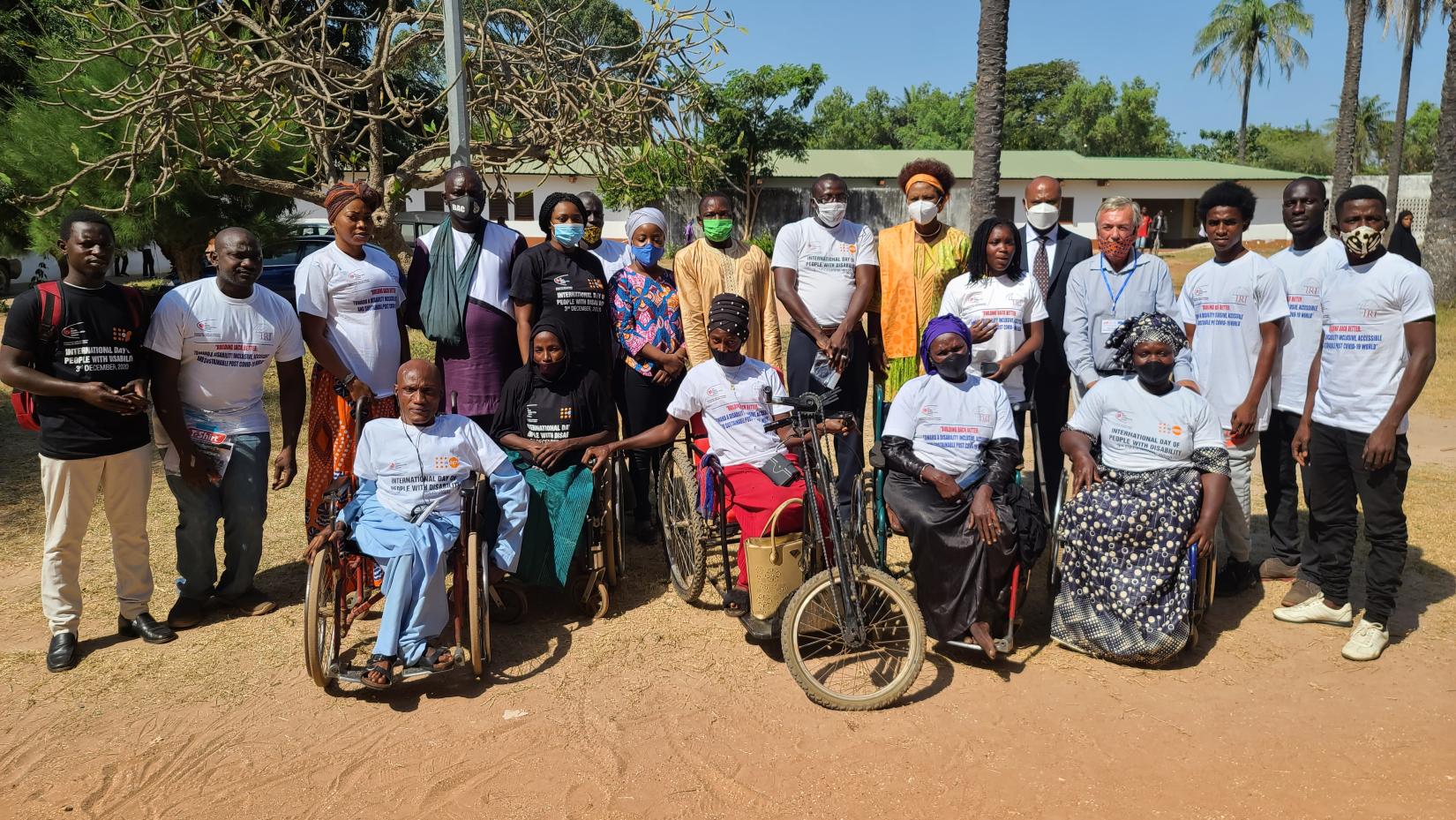 Group photo with UN Resident Coordinator on IDPWD 2020