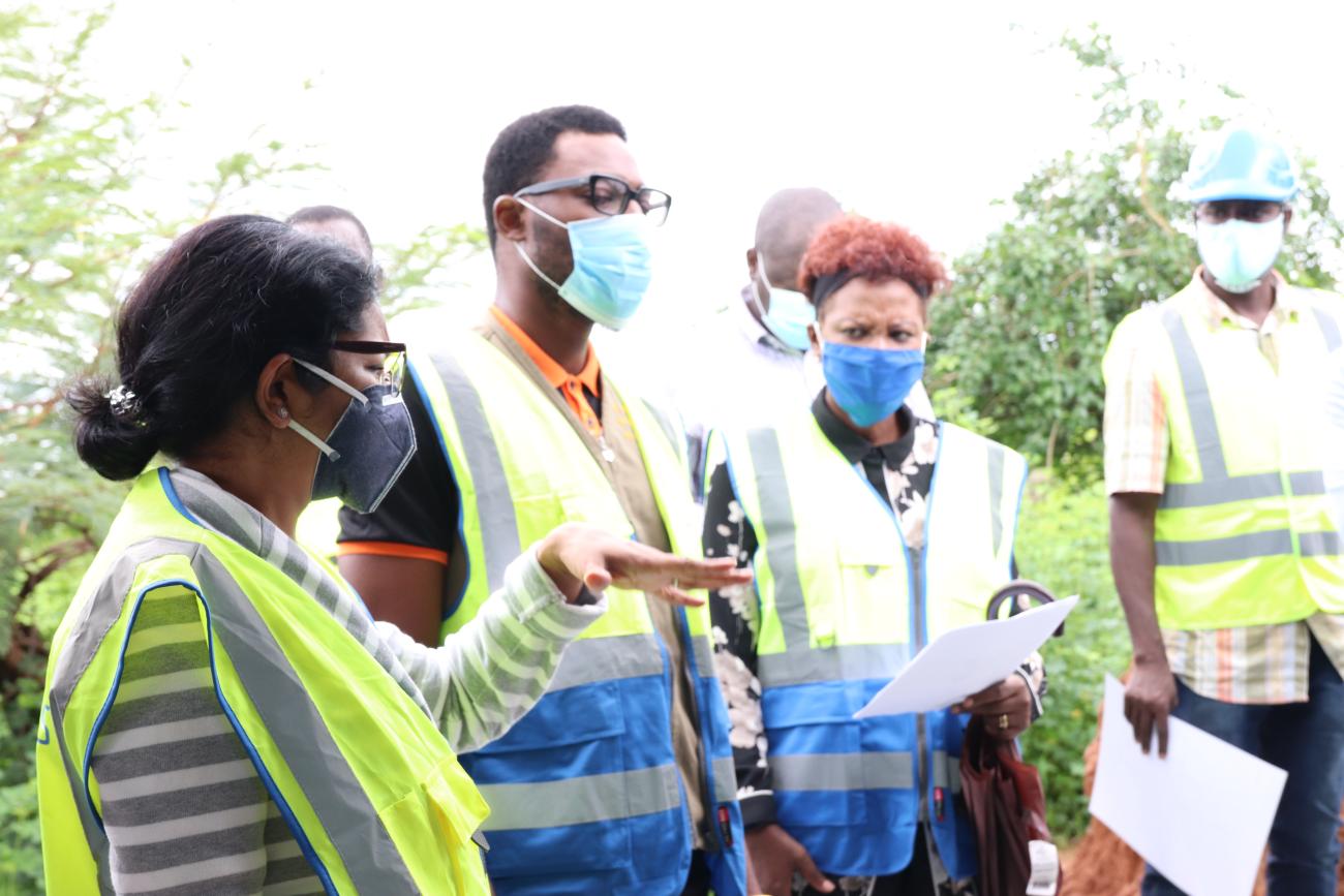 UN Heads of Agencies at MPTF Project Site