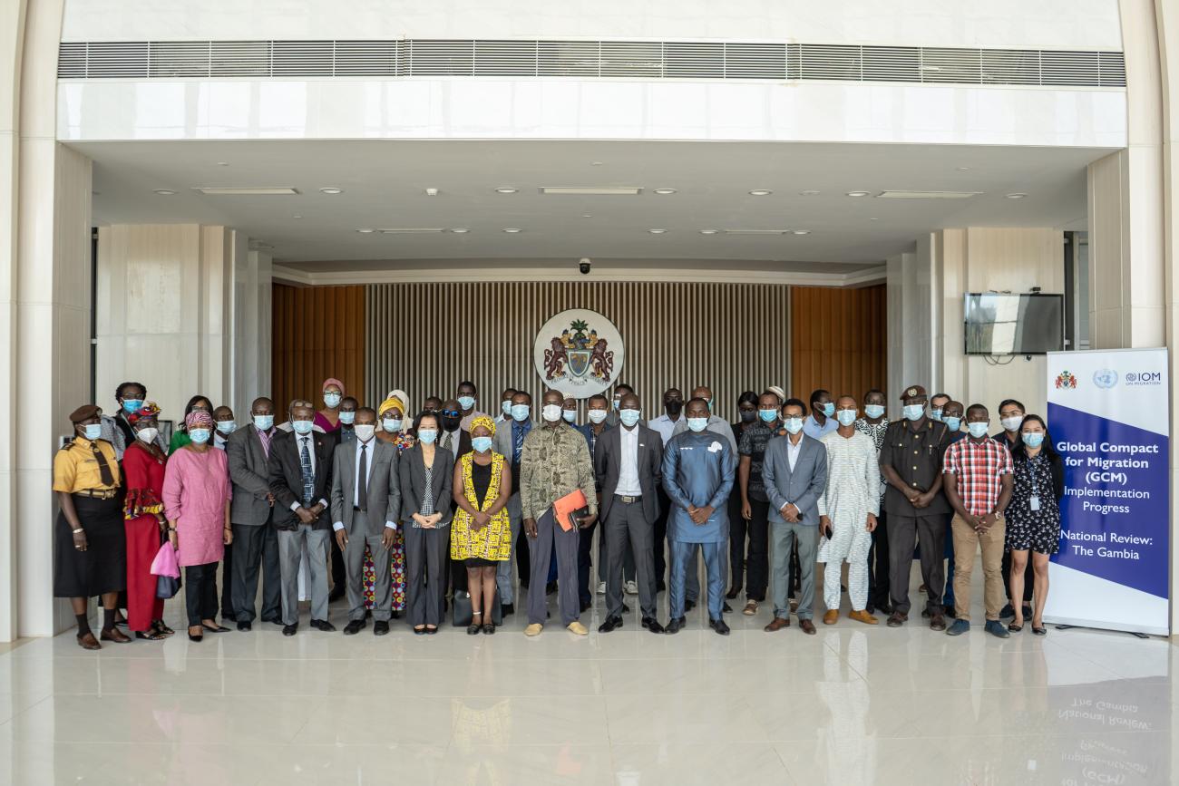 National stakeholders gathered to launch the review process of The Gambia’s progress in implementing the Global Compact for Migration (GCM)