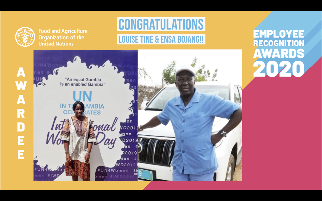 Awardees recognized their roles as individuals and team players in FAO’s drive to achieve the Global Goals and eradicate hunger.