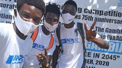 Participants at UN 75 celebrations in The Gambia